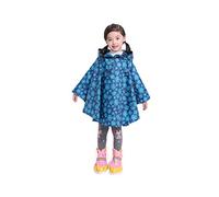 Freesmily Joli manteau de pluie imperméable pour enfant - Pour fille et garçon, Fleur bleue., M
