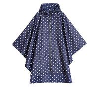 Freesmily Poncho de pluie élégant pour femmes imperméable manteau de pluie avec capuche fermeture éclair