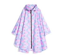 Freesmily Poncho de pluie élégant pour femmes imperméable manteau de pluie avec capuche fermeture éclair, taille unique