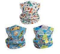 Freesom Lot de 3 Tour de Cou Enfant Leger Garcon Fille Licorne Ete Polaire Foulard de Couverture Visage Cache Cou Col Bandana Écharpes Cagoule Elastique Respirant Sport Vintage Cadeau Bleu