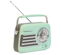- Freesound-Vr40Gr - Radio Vintage 30W Sur Batterie Longue Autonomie - Bluetooth, Usb & Fm - Vert Pâle - Vintage, Nostalgie, Rétro