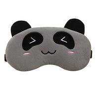Freessom Masque de Sommeil des Yeux Nuit Femme Fille Panda Animaux Kawaii Fantaisie Original Occultant Doux Relaxation Opaque Cache Yeux Dormir Voyage Siestes Cadeau Pas Cher Gris