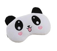 Freessom Masque de Sommeil Yeux Femme Fille Panda Animaux Kawaii Voyage Cadeau Pas Cher Blanc