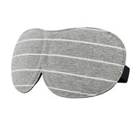 Freessom Masque Sommeil Nuit Yeux Femme Homme Sillon Mignon Fantaisie Coton Original Occultant Doux Relaxation Opaque Cache Yeux pour Dormir Voyage Siestes Avion Cadeau Pas Cher Gris