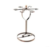 Freestanding Wine Glass Rack 6 Hooks Iron Gold(Bronze)