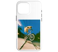 Freestyle Bicycle Riding Cat Street Trick Coque pour iPhone 16 Pro Max