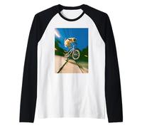 Freestyle Bicycle Riding Cat Street Trick Manche Raglan