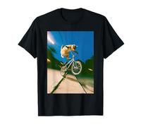 Freestyle Bicycle Riding Cat Street Trick T-Shirt