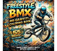 Freestyle BMX and Graffiti Coloring Book: 55 Action-Packed BMX Stunt Pages with Urban Graffiti Quotes for Teens and Adults