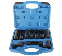 FreeTec 10pcs Douille Sonde Lambda, 22mm 27mm 29mm Clé Sonde Lambda, Clé à Douille Demonte Sonde Lambda, 1/2" et 3/8" Jeu Cle Outils Sonde Lambda pour Voiture