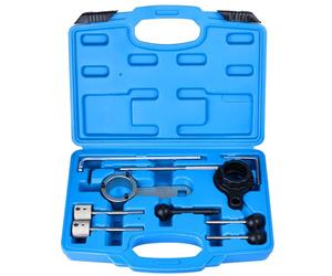 FreeTec 10pcs Kit Calage Distribution Moteur, Outil Calage de Courroie Distribution de Blocage Arbre à Cames et Pompe Haute Pression, Pige Calages pour Audi VW VAG Golf Skoda Seat 1.6 2.0L TDI CR