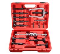 FreeTec 16 pièces Kit Extracteur Roulement Interieur, 8mm-58mm Arrache Roulement Interieur, Outil d'Extraction de Roulement de Trou Borgne avec Marteau Coulissant pour Voiture Camion Moto, Rouge
