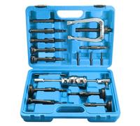 FreeTec 16PCS Extracteur de support inférieur Extracteur de roulement de trou inférieur Outil avec jeu de marteaux coulissants