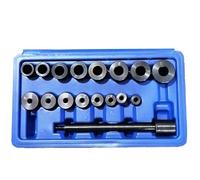 FreeTec 17 pièces Outil de centrage d'embrayage avec Bouton de Serrage dans la Valise Compatible avec VW Audi Ford Opel