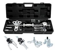 FreeTec 9 en 1 Extracteurs à Marteau à Inertie, Extracteur Moyeu Roue Avant et Arrière, 2/3 Mors Arrache Roulement à Inertie Interne et Externe, Arrache Bosse Carrosserie pour Réparation Auto (Noir)