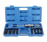 FreeTec 9 pièces Extracteur roulement Interne, Trou borgne, Outil d’Extraction de roulement avec Masse coulissante 8-32 mm (Bleu)