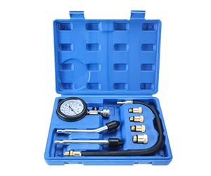 FreeTec Coffret de compressiomètre, Set de compresseur Testeur pour Moteur Essence 0-300 PSI / 0-20 Bar avec 4 adaptateurs