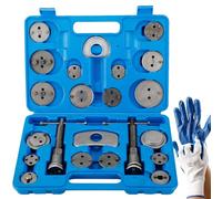 FreeTec Coffret Repousse piston d'étriers de freins pour remplacement de disque Outil et adaptateurs, de mâchoire ou de plaquettes de frein Set de 22 pièces