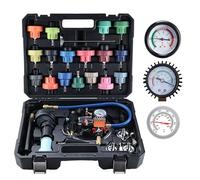 FreeTec Kit de 31 pièces pour système de refroidissement - Appareil de gonflage sous vide - Système de refroidissement universel - Appareil de pression de refroidissement - Testeur de pression de