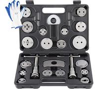 FreeTec Kit de Repousse Piston de Frein Universel 22 pièces avec Gants remplacement de disque Outil et adaptateurs de mâchoire ou de plaquettes de frein Set