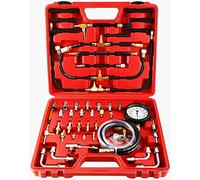 FreeTec Kit de Testeur de Pression d'injection de Carburant Kit Manomètre de Pression Carburant de 70 pièces 0-10 Bar pour Voiture Outil Automobile