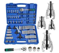 FreeTec Kit d'extracteur de roulement universel 7,6 cm, 10,2 cm, 15,2 cm, 20,3 cm, avec bras réversibles, outil d'extraction à 2 et 3 bras pour roulements, poulies, engrenages, moyeux de roue