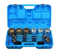 FreeTec Lot de 26 extracteurs de roulement de roue - Extracteur de moyeu de roue silencieux - Outil pour le démontage et l'installation de douilles, roulements et joints