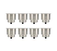 FreeTec Lot de 8 porte-gobelets en acier inoxydable pour voiture, bateau, camping-car, voiture, canapé, bateau, camion
