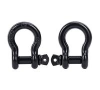 FreeTec Manille 4x4 de Levage et Remorquage, 4,75 Tonnes, 3/4", Acier Galvanisé pour Jeep, Voiture, Camion (Noire)