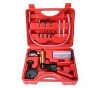 FreeTec Pompe Manuelle à dépression Liquide de Frein Testeur à Vide et Appareil de Purge 6 adaptateurs avec Coffret