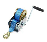 FreeTec Treuil Manuel avec Bleu Polyester Cordon à Bergung Treuil Bateau Treuil (10m 2500lbs)