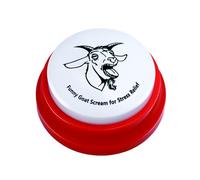 Freetoes Bouton sonore de chèvre qui crie, jouet de bureau en forme de chèvre hurlante, cadeau amusant pour homme et femme, trucs bizarres de bureau pour adultes, jouet de plaisanterie, cadeau