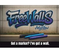 FreeWalls - A Graffiti Sketchbook: Walls, Trucks and Urban surfaces to make your own: An open sketchbook on real urban backdrops for creative, free spirits who don't follow templates.