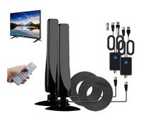 Freewave Antenne TV d'intérieur, antenne d'intérieur pour Smart TV, antennes 2025, ventouse Plug Play, antenne numérique avec amplificateur de signal (1)