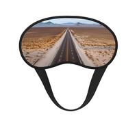 Freeway Highway Road in The Desert Masque de sommeil doux et confortable avec sangle réglable pour femmes, filles, hommes, voyage, yoga, sieste, travail