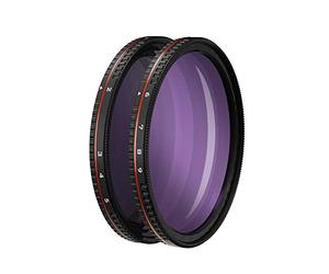 Freewell 62mm fileté Dur Arrêt Variable Filtre ND All Day 2 à 5 Stop & 6 à 9 Stop - 2Pack