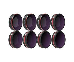 Freewell All Day-Série 4K-Lot 8 filtres ND4, ND8, ND16, CPL, ND8/PL, ND16/PL, ND32/PL, ND64/PL Compatibles avec Osmo Action Camera (Non Compatible avec Action 4)