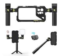 Freewell Cage Genius Rig multifonctionnelle sans Outil pour Smartphone - Installation Rapide, poignées pour trépied et Monopode, télécommande Bluetooth pour iPhone 15 Pro Max