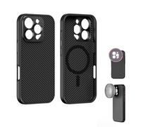 FREEWELL Etui Pro Filmmaker pour iPhone 16 Pro - Filtres magnétiques et Support d'objectif 17mm Noir