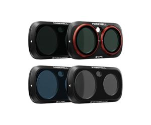 Freewell Everyday Creative Kit de filtres pour Insta360 Luna Ultra | Comprend des filtres ND1000, CPL, Glow Mist 1/4 et LPR pour une longue exposition, une lueur et une prise de vue de nuit.