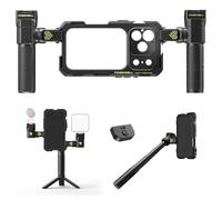 Freewell Genius Rig Cage pour iPhone 17 Pro Max,Support d'objectif 17 mm | Emplacement pour Filtre magnétique, Installation sans Outil, poignée Multifonction pour trépied/Monopode