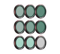 Freewell Kit 9 Filtres Magnétiques pour DJI Neo 2 ND8 ND16 ND32 ND/PL | Comprend CPL, UV et Glow Mist pour contrôle cinéma, réduction des reflets et couleurs améliorées.