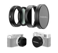 Freewell Kit de Filtre CPL/GMIST (1/4) avec Pare-Soleil pour la série Fuji X100 (X100, X100S, X100F, X100T, X100V, X100VI) (Noir)