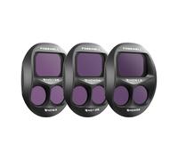 Freewell Lot de 3 filtres ND Split pour DJI Mavic 4 Pro - Split ND128/ND64, ND256/ND128, ND512/ND256 - Pour des journées ensoleillées super lumineuses