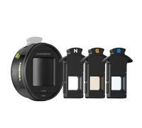 Freewell Objectif anamorphique 1,33x pour iPhone et Samsung - 3 couleurs évasées en un seul objectif (neutre, or, bleu) - Objectifs cinématographiques pour smartphone avec bokeh ovale - Compatible