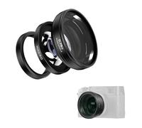 Freewell Objectif Grand Angle et Macro 2-en-1 Compatible avec Fuji X100VI/X100V - Design Polyvalent, grossissement amélioré (Noir)