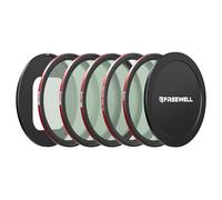 Freewell QuickSnap Kit de filtres magnétiques et empilables pour iPhone - ND4, ND8, ND16, CPL & Black Glow Mist 1/4 - Compatible avec Freewell iPhone Case & Cage