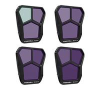 Freewell Standard Day 4Pack Split ND ND8, ND16, ND32, ND64 Filtres compatibles avec Mavic 3 Pro/Mavic 3 Pro Cine
