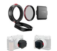Freewell The Real Lens Hood - Filtre hybride CPL/brumisateur, retournable, sans contact pour Fuji GFX100RF (noir)