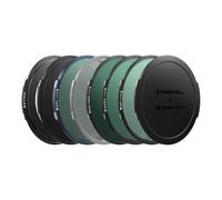 Freewell X Dunna Did It Kit de photographie ultra fin verrouillable 67 mm | UV, ND64, ND1000, CPL, Glow Mist 1/8, capuchon avant en carton gris, capuchon arrière, anneau de base 67 mm